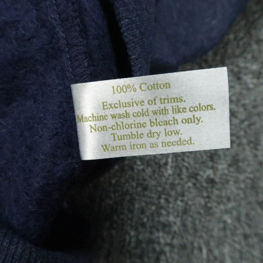 Criquet‎ Sweater Mens XL Blue Quarter Zip Cotton Mock Neck Jumper